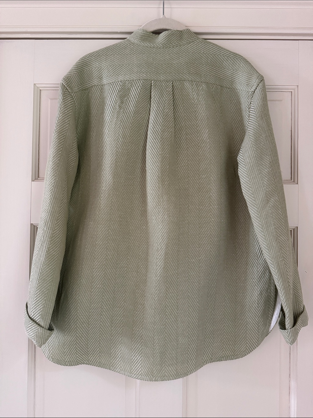 Attersee The Pop-Over Shirt Cypress Herringbone — image 6 of 8